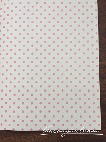 EG-01-08 Giấy scrapbook chấm bi hồng
